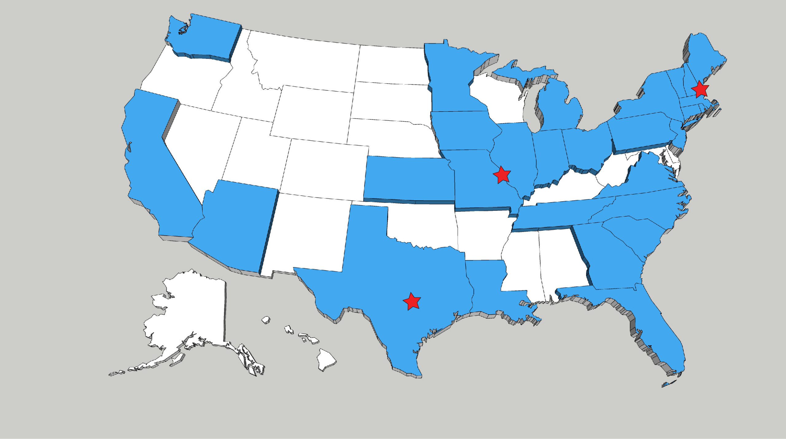 Market Square Architects Locations Map